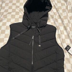 Ralph Lauren Black Quilted Hooded Vest